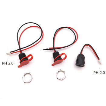 10 броя USB конектор Type-C Водоустойчив с PH 2.0 гайка заключваща плоча Женски TPC Водоустойчив жак за бързо зареждане с голям ток