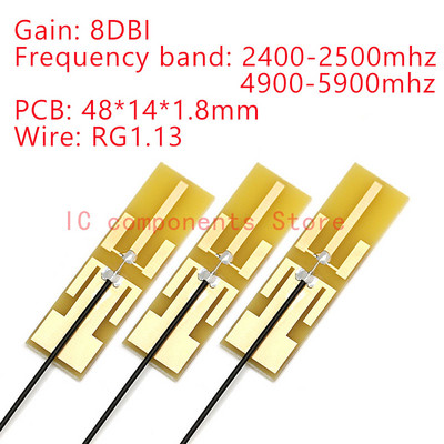 5PCS 2.4Ghz 4G 5G WIFI Interna antena FPC PCB 5dBi 8dBi IPX IPEX konektor Lemljenje Omni Buletooth antena 3dBi IEEE b/g/n WLAN