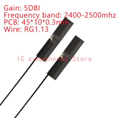 5PCS 2.4Ghz 4G 5G WIFI Interna antena FPC PCB 5dBi 8dBi IPX IPEX konektor Lemljenje Omni Buletooth antena 3dBi IEEE b/g/n WLAN