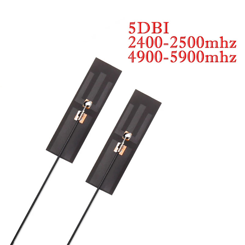 5PCS 2.4Ghz 4G 5G WIFI Interna antena FPC PCB 5dBi 8dBi IPX IPEX konektor Lemljenje Omni Buletooth antena 3dBi IEEE b/g/n WLAN
