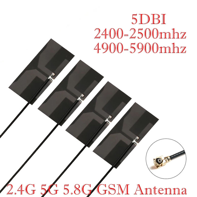 5PCS 2.4Ghz 4G 5G WIFI Interna antena FPC PCB 5dBi 8dBi IPX IPEX konektor Lemljenje Omni Buletooth antena 3dBi IEEE b/g/n WLAN