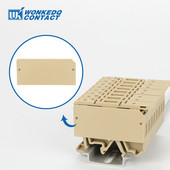 100 gab AP ASK1 nodalījuma plāksne ASK 1/EN drošinātāju turētāja spaiļu blokam ASK1EN DIN sliedes savienotāja piederumi APASK1 gala vāks