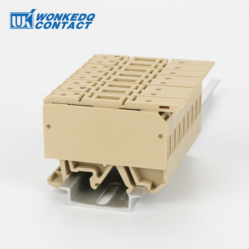 100 gab AP ASK1 nodalījuma plāksne ASK 1/EN drošinātāju turētāja spaiļu blokam ASK1EN DIN sliedes savienotāja piederumi APASK1 gala vāks