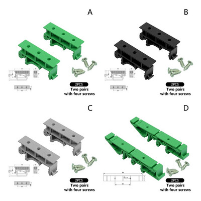 Βάσεις στήριξης PCB 35 mm 2 τεμάχια/Παρτίδα DRG-01 για DIN C45 DRG-02 Ανταλλακτικά βάσης στήριξης πλακέτας προσαρμογέα σιδηροτροχιάς