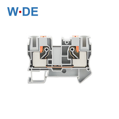 5 kom. Din Rail Terminal Block Conductor PT-10 konektori Gurnite oprugu bez vijaka kroz Terminak Block Wire Connector