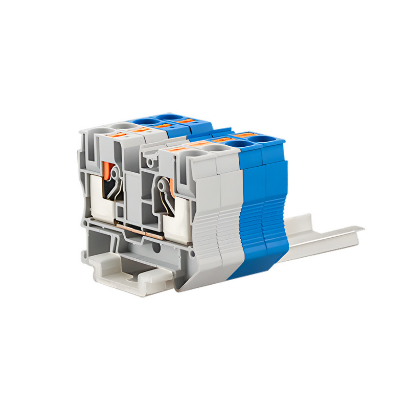 5 kom. Din Rail Terminal Block Conductor PT-10 konektori Gurnite oprugu bez vijaka kroz Terminak Block Wire Connector