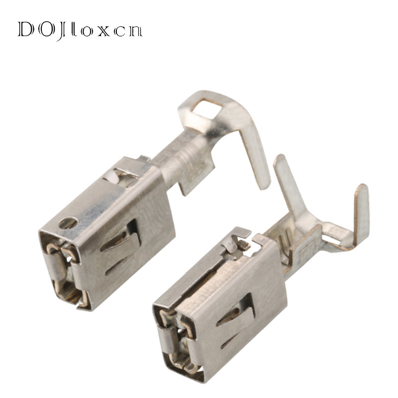 20/50/100/200 kom 6,3 mm automatsko ožičenje, ženski terminal, pokositreni bakar, veliki kvadratni terminal, utičnica 1241414-1/1241416-1