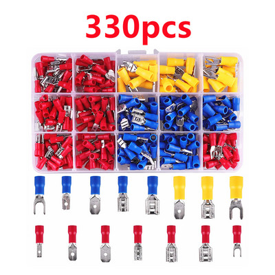 480/330/280/140 kom Razni lopatičasti terminali Prstenaste ušice za vilice Prešani čeoni konektor Komplet konektora kabela izolirane električne žice