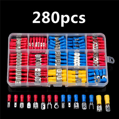 480/330/280/140 kom Razni lopatičasti terminali Prstenaste ušice za vilice Prešani čeoni konektor Komplet konektora kabela izolirane električne žice