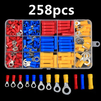 480/330/280/140 kom Razni lopatičasti terminali Prstenaste ušice za vilice Prešani čeoni konektor Komplet konektora kabela izolirane električne žice