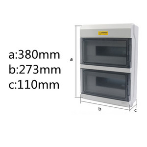 1 gab Ūdensizturīgs 4/6/9/12/18/24 ķēdes sadales kārba gaisa slēdža kārba PZ30 plastmasas apgaismojuma slēdža vadu kaste