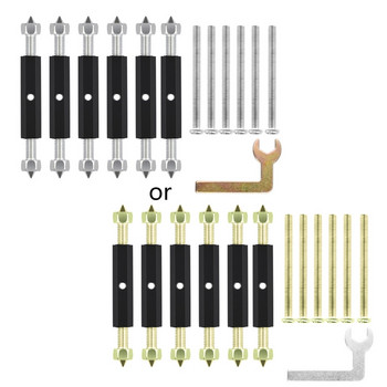 6 части Ремонт на касета Ремонт на електрическа кутия Винтове за касета Поддържащ прът за монтирана на стена превключвателна кутия B03E