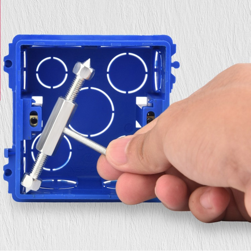 6 gab. Kasešu remontētāja elektriskās kārbas remonta kasešu skrūves atbalsta stienis sienas slēdžu kārbai B03E