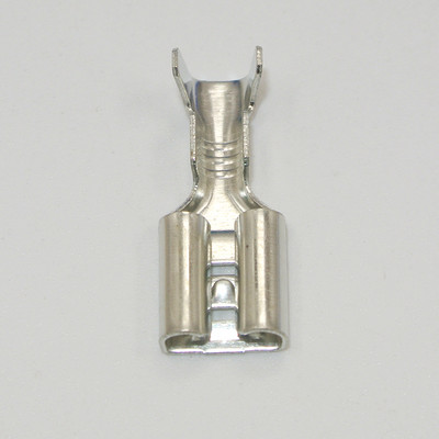 50 PC 2,2 mm 2,8 mm 4,8 mm 6,3 mm vīrišķā lāpstas gofrēšanas spailes, elektriskās izolācijas uzmavas, vadu aptinuma savienotājs 0,5–1,5 mm2