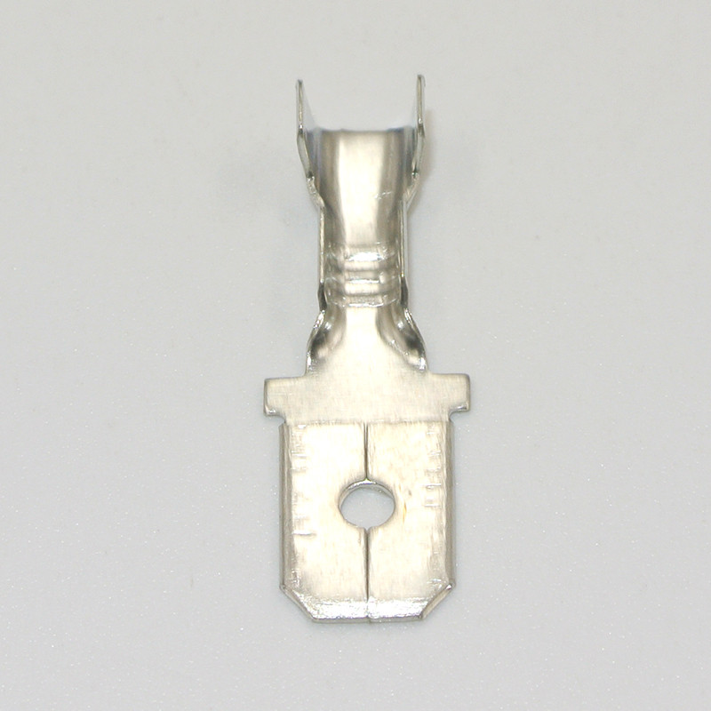 50 PC 2,2 mm 2,8 mm 4,8 mm 6,3 mm vīrišķā lāpstas gofrēšanas spailes, elektriskās izolācijas uzmavas, vadu aptinuma savienotājs 0,5–1,5 mm2