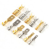 2,8 mm 4,8 mm 6,3 mm 10/30/50/100 kompleta kompleta konektora žice zvučnika automobila utikač opruga ženski muški lopatasti terminal za hladno stezanje