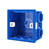 Podesiva 86 kutija s utičnicama s prekidačima, montažna stražnja strana tamna kutija PVC 50 mm dubine Zidni prekidač Zidna utičnica Kazetna kutija za montažu, 12 KOM.