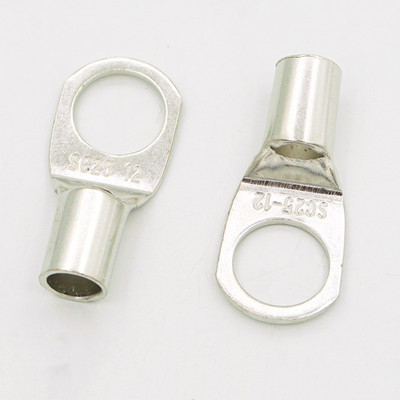 10PCS/5PCS SC25-6 25-8 25-10 25-12 Komplet bakrenih kabelskih stopica Rupa za vijke Pokositrene kabelske stopice Baterijski terminali Bakreni nos Konektor za žice