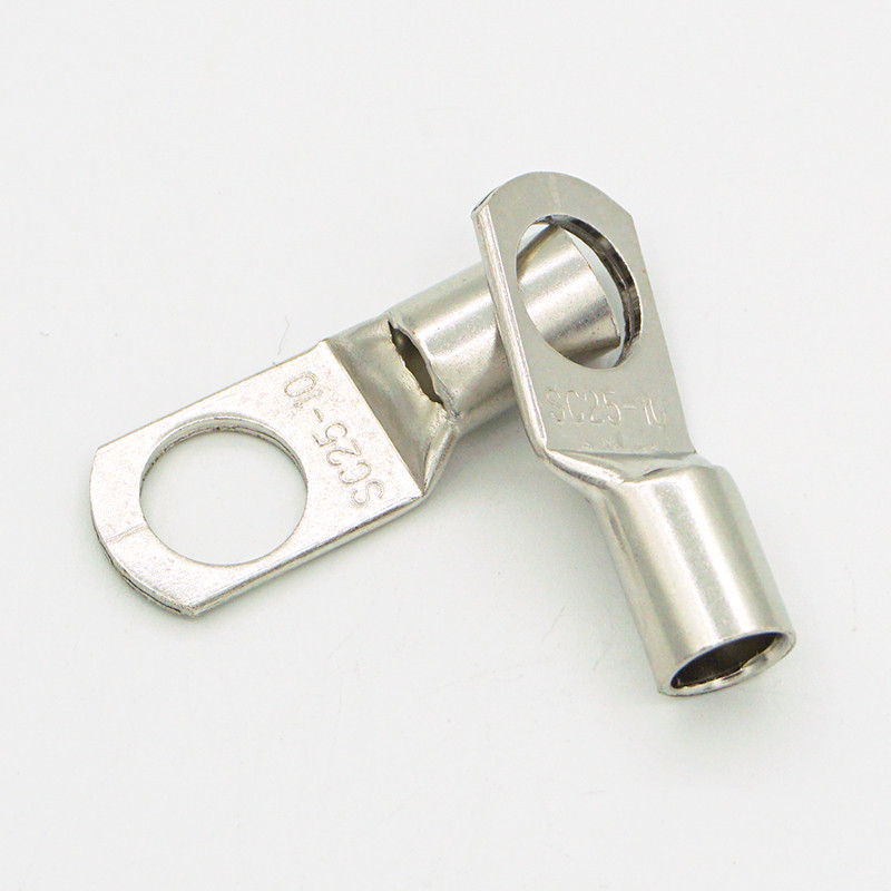 10PCS/5PCS SC25-6 25-8 25-10 25-12 Komplet bakrenih kabelskih stopica Rupa za vijke Pokositrene kabelske stopice Baterijski terminali Bakreni nos Konektor za žice