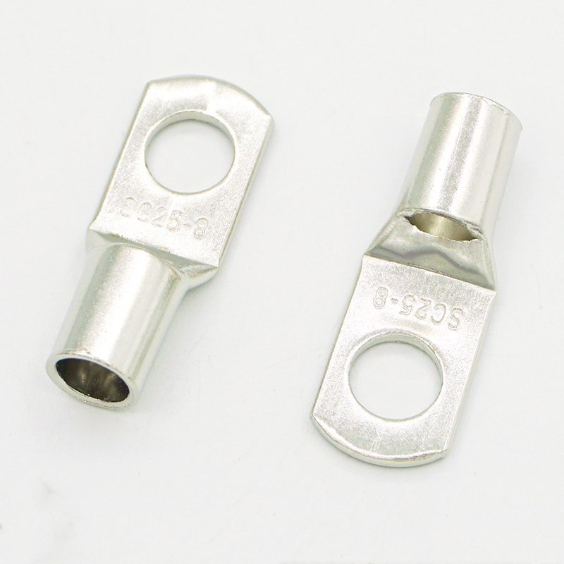 10PCS/5PCS SC25-6 25-8 25-10 25-12 Komplet bakrenih kabelskih stopica Rupa za vijke Pokositrene kabelske stopice Baterijski terminali Bakreni nos Konektor za žice