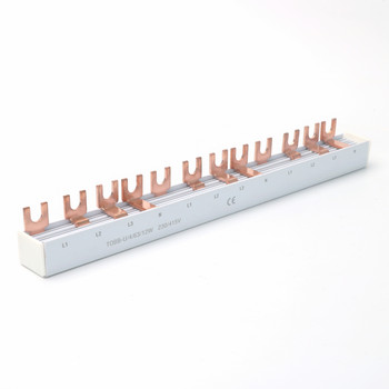 4P Pin / U τύπου 12 τρόπων Χάλκινος δίαυλος για Κουτί διανομής Διακόπτης MCB Connector Breaker Combing
