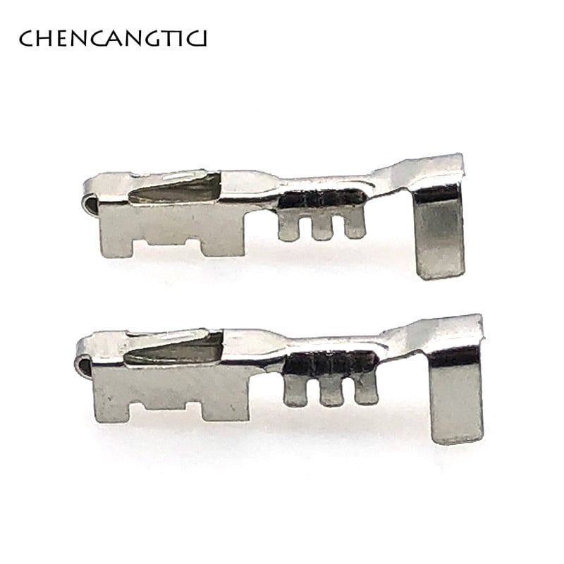 50 gab. Gofrēta skārda spaile G22 Auto Delphi savienotāju spraudņu savienojuma automašīnas tapu nomaiņa 12048074