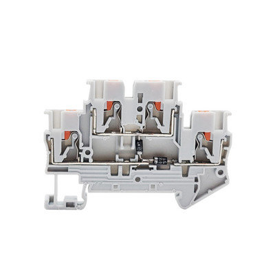 Diodni terminalni blok 10Pc Push-in 2.5mm žica 1N4007 1A/1200V PT2.5/PTTB2.5-DT PT2.5-TW/QU-DT komponentni konektor DIN tračnice PT 2.5