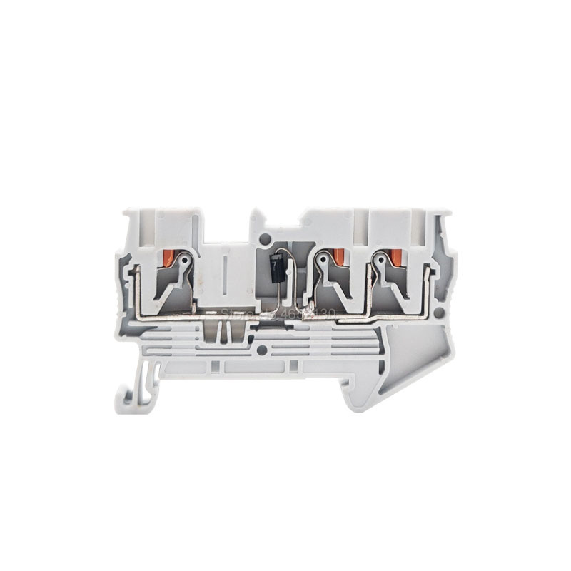 Diodni terminalni blok 10Pc Push-in 2.5mm žica 1N4007 1A/1200V PT2.5/PTTB2.5-DT PT2.5-TW/QU-DT komponentni konektor DIN tračnice PT 2.5