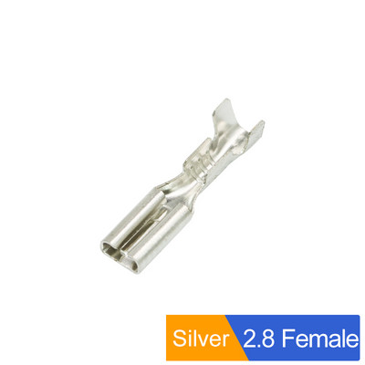 100Pcs/lot 2.8/4.8/6.3mm ženski i muški klempavi terminalni konektor Zlatni mesing/srebrni set konektora za električne žice automobila