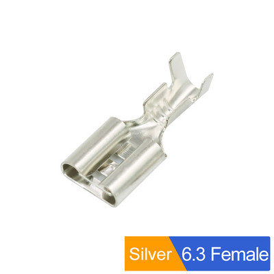 100Pcs/lot 2.8/4.8/6.3mm ženski i muški klempavi terminalni konektor Zlatni mesing/srebrni set konektora za električne žice automobila