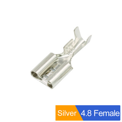 100Pcs/lot 2.8/4.8/6.3mm ženski i muški klempavi terminalni konektor Zlatni mesing/srebrni set konektora za električne žice automobila