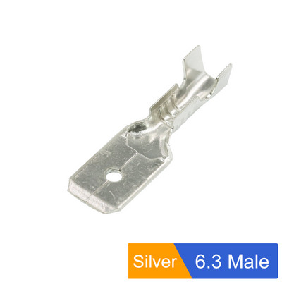 100Pcs/lot 2.8/4.8/6.3mm ženski i muški klempavi terminalni konektor Zlatni mesing/srebrni set konektora za električne žice automobila