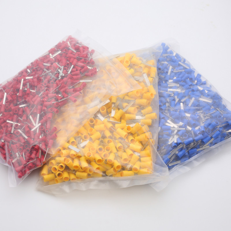 1000PCS/1LOT Spade DBV žica za spajanje izolacijskih žica Priključci mesing