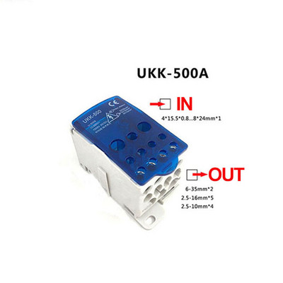 1 gab. UKK80A UKK125A UKK160A UKK250A UKK400A UKK500A 1. spaiļu bloks daudzās Out Din Rail sadales kastēs