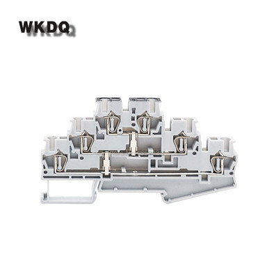 5Pcs ST2.5-3L-PV opružni kavez 2.5 mm² Kabelski konektor 3 razine Equipotential Bonder električni utikač ST 2.5-3L Din rail terminalni blok