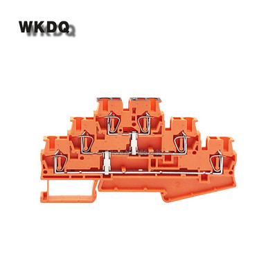 5Pcs ST2.5-3L-PV opružni kavez 2.5 mm² Kabelski konektor 3 razine Equipotential Bonder električni utikač ST 2.5-3L Din rail terminalni blok