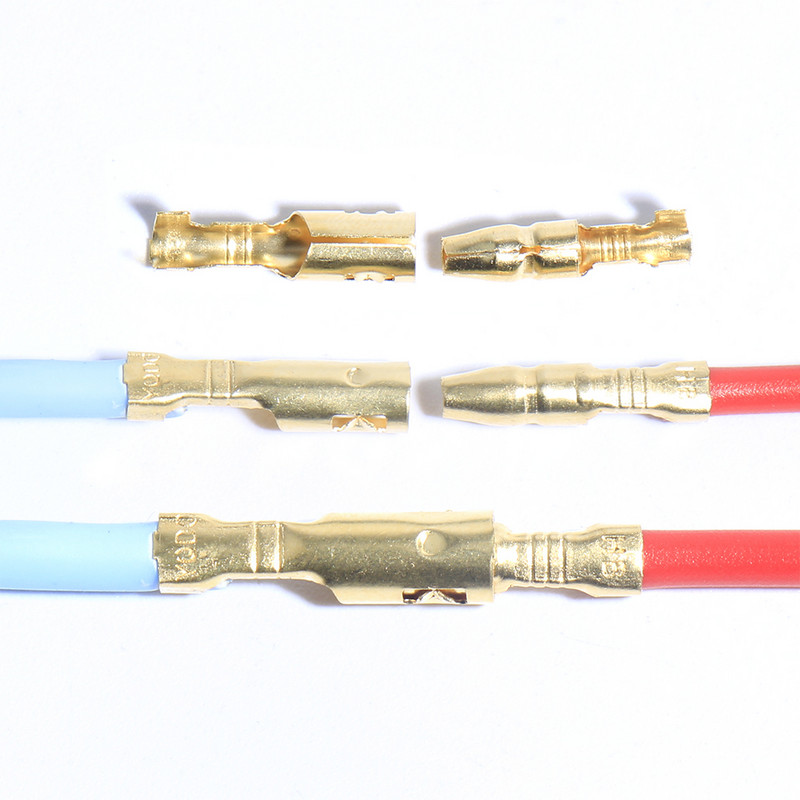 4,0 mm lode, 240 gab., termināla savienotājs, automašīnas motocikla kravas automašīnas ligzda, caurspīdīga vāki, aukstā presēšana, saspiešana, kabeļa uzmava, stieple, misiņš, elektriskā