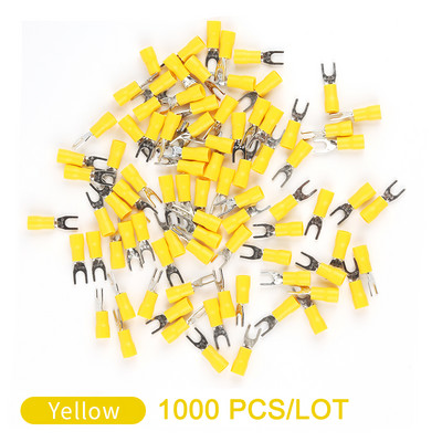 1000 kom./lot SV2-3 SV2-4 SV2-5 SV2-6 Izolirani viljuškasti kabelski terminalni konektor Električni viljuškasti terminali