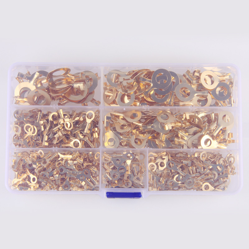 150/300/540KOM M3/M4/M5/M6/M8/M10 Prstenaste ušice Oči Bakreni spojni terminali Kabelska papučica Konektor za žice Neizolirani komplet asortimana