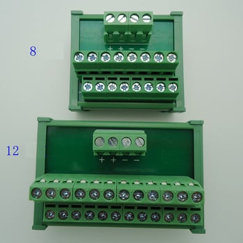 Захранващ кабел Разпределителен сплитер Клемни блокове Разделителна платка DIN шина