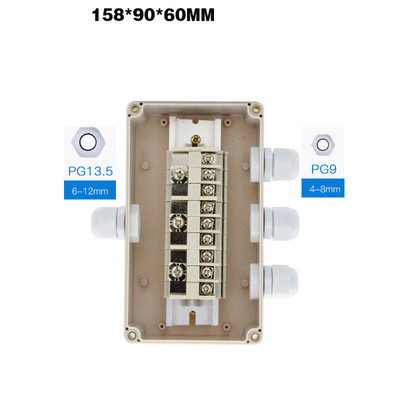Strāvas kabeļa sadales sadalītāja spaiļu bloki Breakout Board DIN sliede
