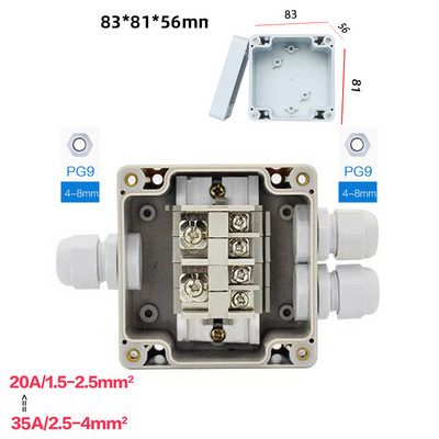 Strāvas kabeļa sadales sadalītāja spaiļu bloki Breakout Board DIN sliede