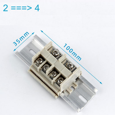 Strāvas kabeļa sadales sadalītāja spaiļu bloki Breakout Board DIN sliede