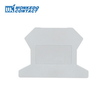 100Pcs D-UK1.5 Barrier Plate for UK1.5N Screw Wire Connector UK 1.5 Din Rail Terminal Protection Against Contact End Cover