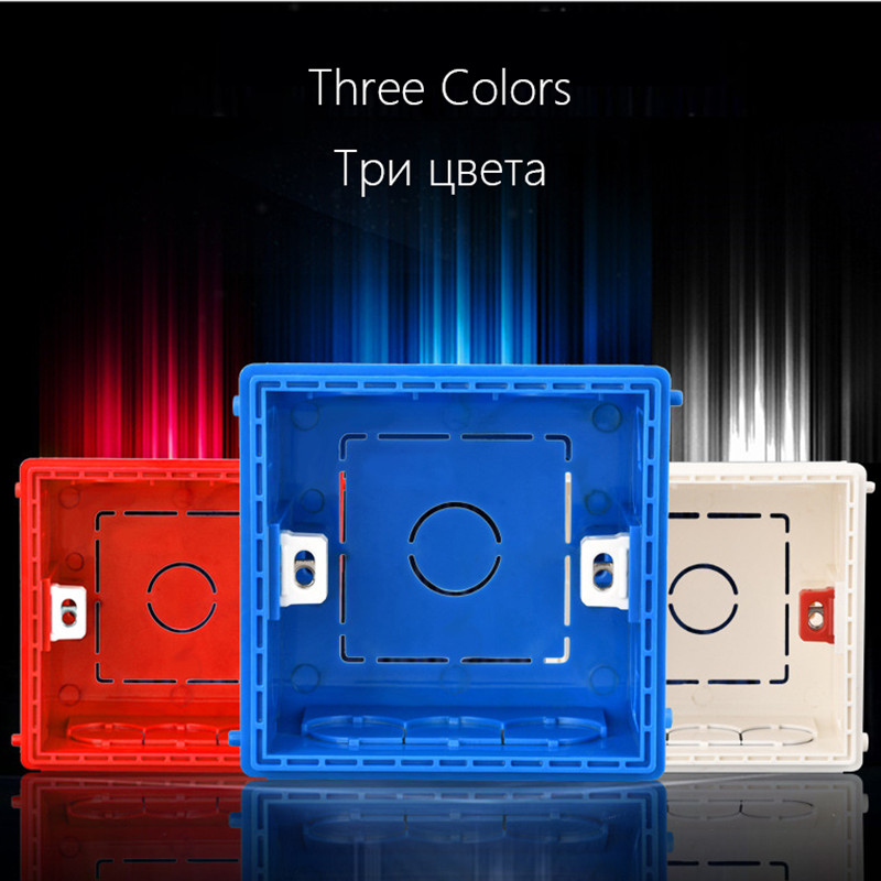 86 tipa slēdža ligzda, slēpta apakšējā kārba liesmu slāpējoša mājsaimniecības slēptā sadales kārba, iebūvēta vadu kārba