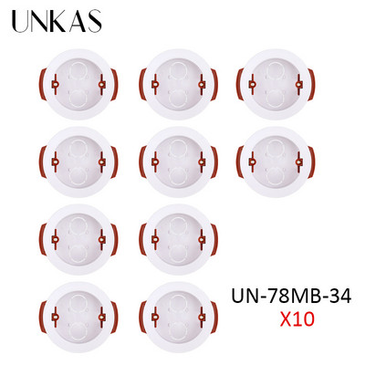 UNKAS Okrugla kutija za suhe obloge za gipsane ploče / suhozidne ploče / gipsane ploče 50 mm Udaljenost ugradnje 32 mm Dubina kutije za ugradnju