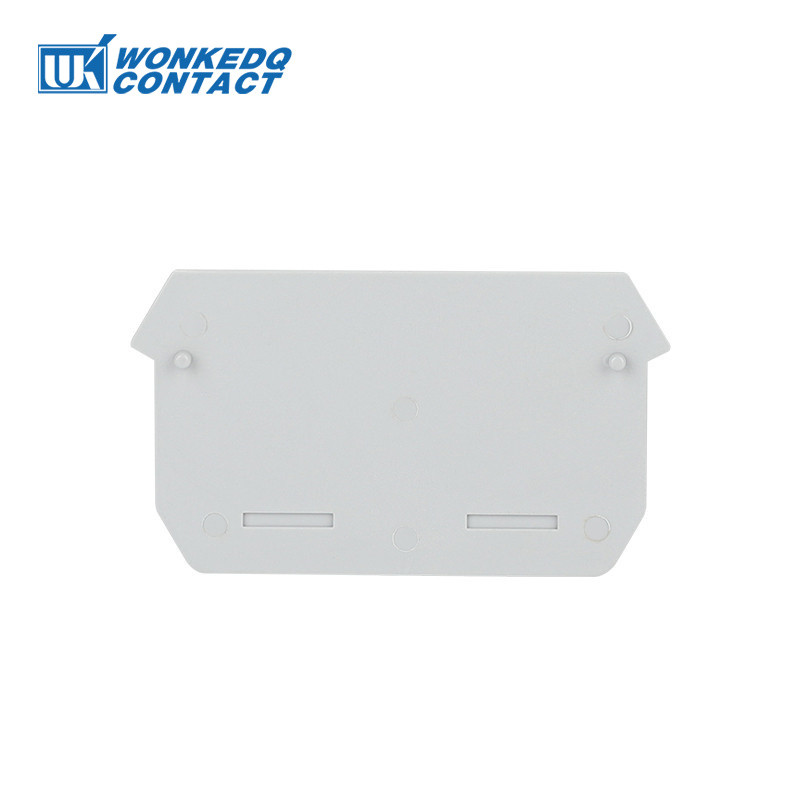 100 db D-UDK4 véglapok műanyag sorompó UDK 4 moduláris kapocslécekhez Din sínszalag csatlakozó védő érintkező végfedél