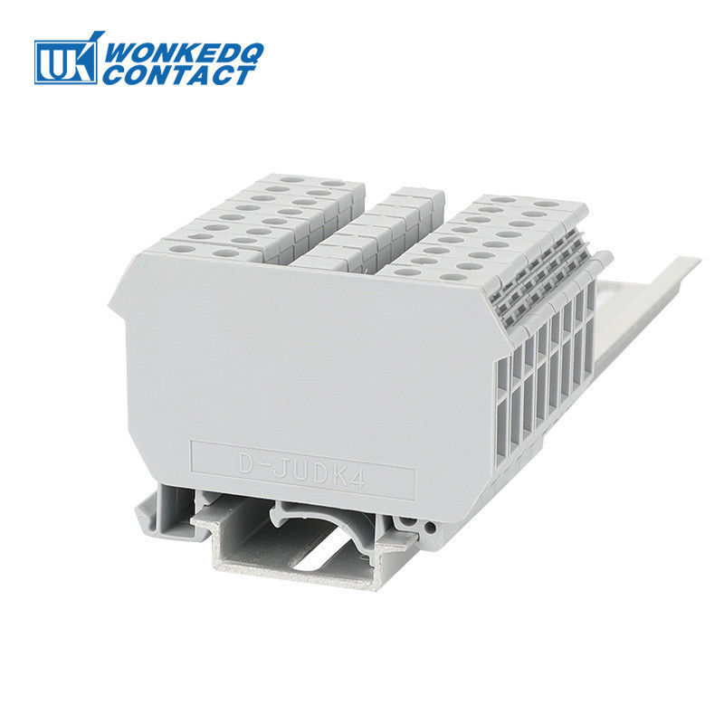 100 db D-UDK4 véglapok műanyag sorompó UDK 4 moduláris kapocslécekhez Din sínszalag csatlakozó védő érintkező végfedél