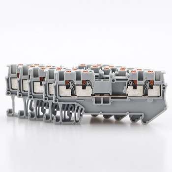 Клемен блок за DIN релса PT 1.5-QUATTRO 4-жилен проводник Плъжен пружинен безвинтов контакт, подаване през 10 бр.