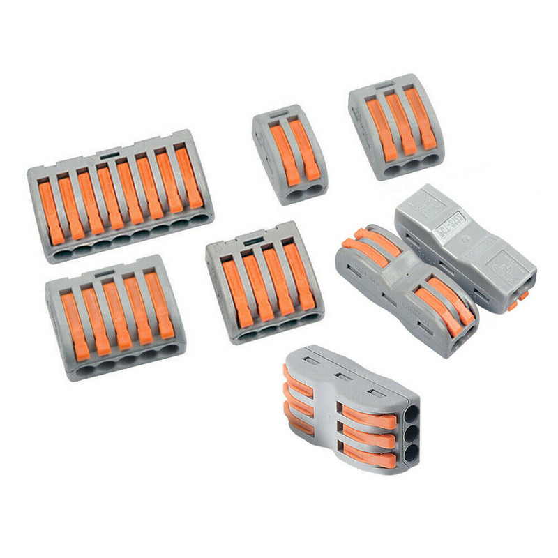 10/20X brzi žičani konektor PCT212-PCT218 SPL-2-3 0,08-2,5 mm univerzalni konektori kabela za ožičenje Push-in terminalni blok vodiča